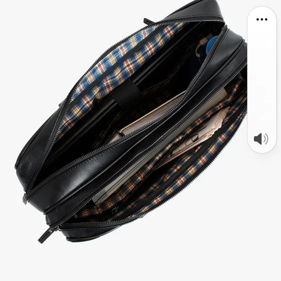 New -MARC PETER Black Leather Men's or Womens Laptop/Briefcase - Picture 5 of 12